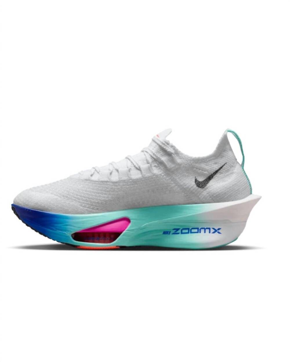 NEW NIKE women's alphafly 3 running shoes in white/black-hyper turq-concord